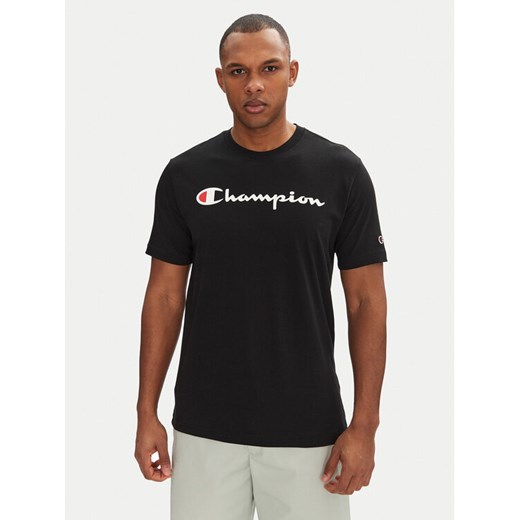 Champion T-Shirt 220256 Czarny Standard Fit ze sklepu MODIVO w kategorii T-shirty męskie - zdjęcie 182610738