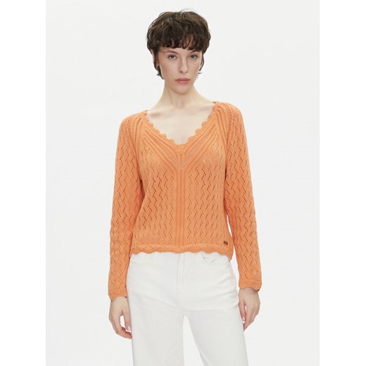 Pepe Jeans Sweter Olya PL702288 Pomarańczowy Regular Fit ze sklepu MODIVO w kategorii Swetry damskie - zdjęcie 182610765