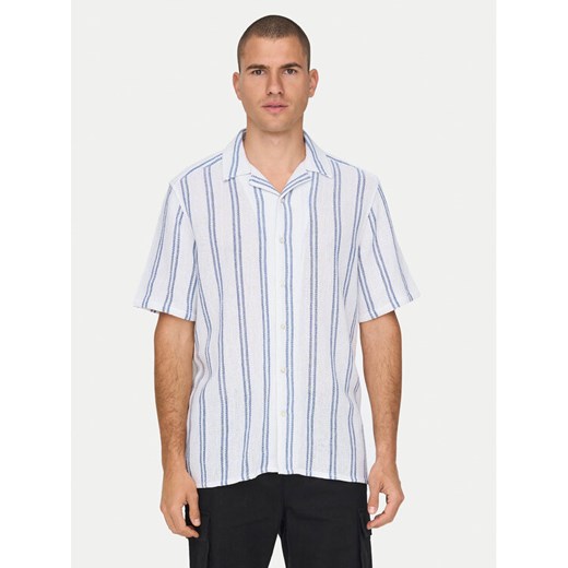 Only & Sons Koszula 22025659 Biały Regular Fit ze sklepu MODIVO w kategorii Koszule męskie - zdjęcie 182610776
