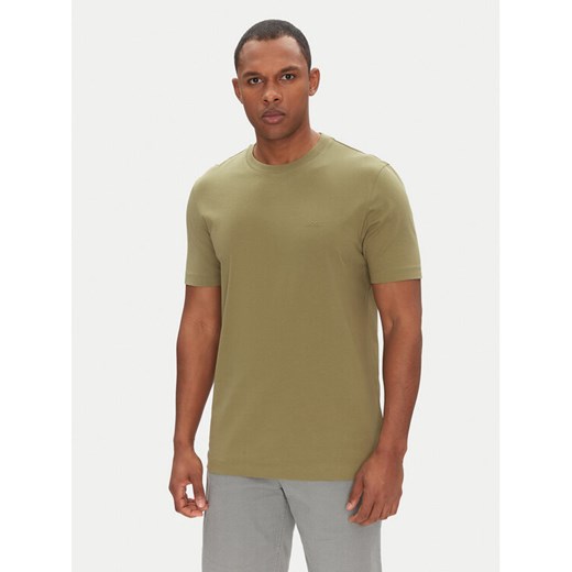 BOSS T-Shirt Thompson 01 50468347 Zielony Regular Fit ze sklepu MODIVO w kategorii T-shirty męskie - zdjęcie 182610856