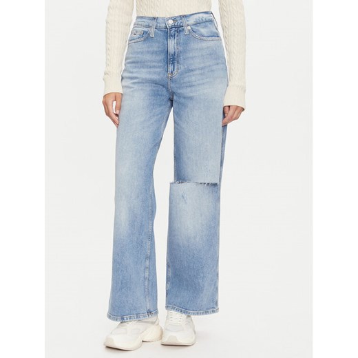 Tommy Jeans Jeansy Claire DW0DW19608 Niebieski Wide Leg ze sklepu MODIVO w kategorii Jeansy damskie - zdjęcie 182610895