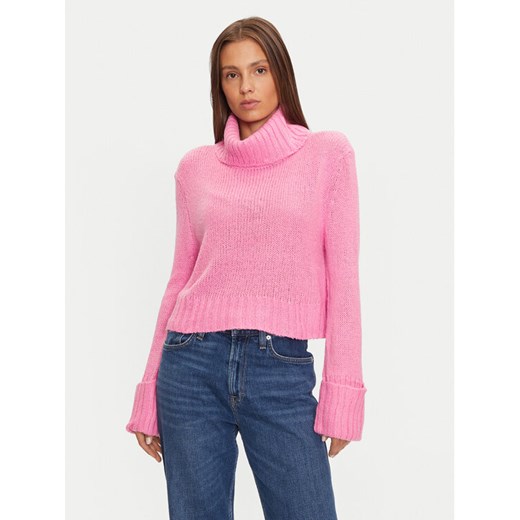 Brave Soul Golf LK-248CAPITSOPK Różowy Loose Fit ze sklepu MODIVO w kategorii Swetry damskie - zdjęcie 182611016