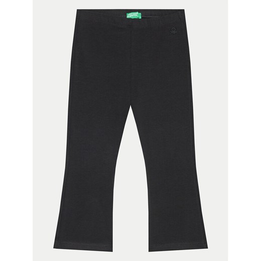 United Colors Of Benetton Legginsy 3DKEGF028 Czarny Flare Fit ze sklepu MODIVO w kategorii Spodnie dziewczęce - zdjęcie 182611036