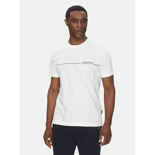 Hechter Paris T-Shirt 75008 151919 Biały Regular Fit ze sklepu MODIVO w kategorii T-shirty męskie - zdjęcie 182611048