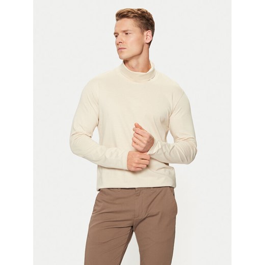 Jack&Jones Golf Blabushwick 12261397 Beżowy Regular Fit ze sklepu MODIVO w kategorii T-shirty męskie - zdjęcie 182611155