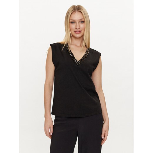 Lola Casademunt by Maite Top MS2415028 Czarny Relaxed Fit ze sklepu MODIVO w kategorii Bluzki damskie - zdjęcie 182611195