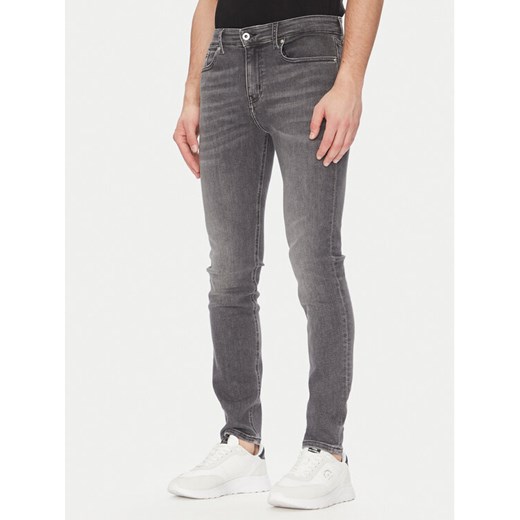 Karl Lagerfeld Jeans Jeansy A2M10066 Szary Skinny Fit ze sklepu MODIVO w kategorii Jeansy męskie - zdjęcie 182611235