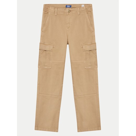 Jack&Jones Junior Spodnie materiałowe 12261033 Beżowy Regular Fit ze sklepu MODIVO w kategorii Spodnie chłopięce - zdjęcie 182611268