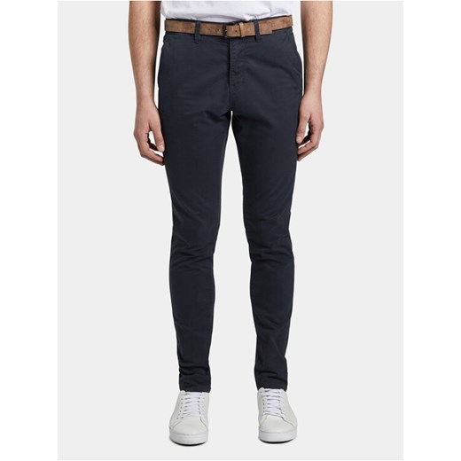 Tom Tailor Denim Chinosy 1008253 Granatowy Slim Fit ze sklepu MODIVO w kategorii Spodnie męskie - zdjęcie 182611287