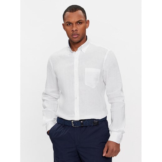 Paul&Shark Koszula 24413080 Biały Slim Fit ze sklepu MODIVO w kategorii Koszule męskie - zdjęcie 182611378