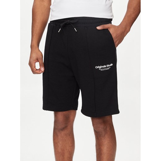 Jack&Jones Szorty sportowe Vesterbro 12252251 Czarny Loose Fit ze sklepu MODIVO w kategorii Spodenki męskie - zdjęcie 182611406