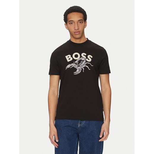 BOSS T-Shirt Te_Bossfish 50539196 Czarny Regular Fit ze sklepu MODIVO w kategorii T-shirty męskie - zdjęcie 182611529