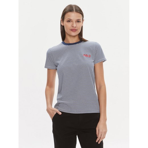 Polo Ralph Lauren T-Shirt 211910135001 Niebieski Regular Fit ze sklepu MODIVO w kategorii Bluzki damskie - zdjęcie 182611576