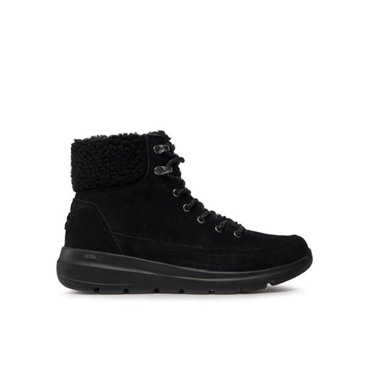 Skechers Botki Glacial Ultra Woodlands 16677/BBK Czarny ze sklepu MODIVO w kategorii Buty trekkingowe damskie - zdjęcie 182611579