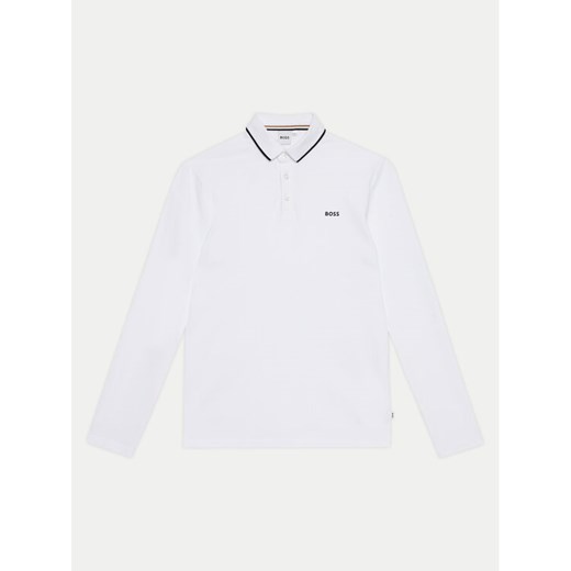 Boss Polo J51171 S Biały Regular Fit ze sklepu MODIVO w kategorii T-shirty chłopięce - zdjęcie 182611756