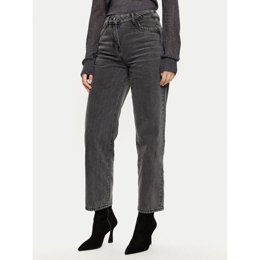 Morgan Jeansy 242-PSTRASS Szary Mom Fit ze sklepu MODIVO w kategorii Jeansy damskie - zdjęcie 182611777