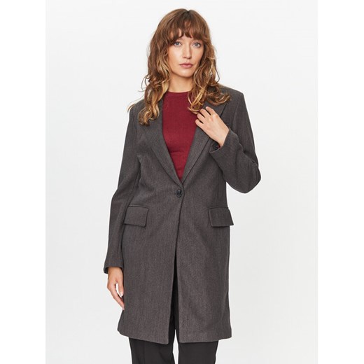 ONLY Płaszcz przejściowy Nancy 15292832 Szary Regular Fit ze sklepu MODIVO w kategorii Płaszcze damskie - zdjęcie 182611828