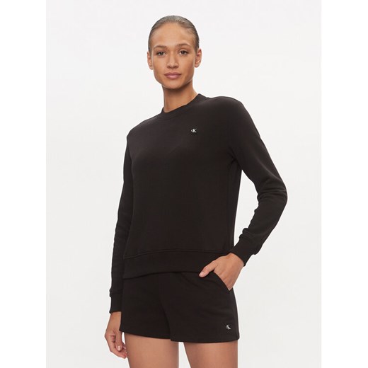 Calvin Klein Jeans Bluza Embro Badge J20J223085 Czarny Regular Fit ze sklepu MODIVO w kategorii Bluzy damskie - zdjęcie 182611838