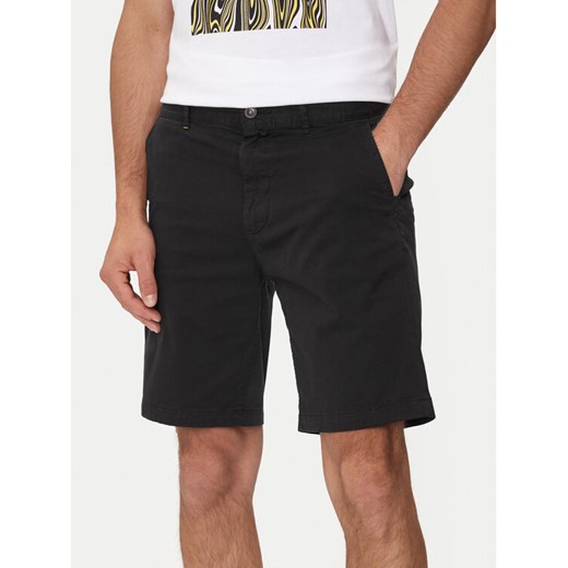Boss Szorty materiałowe Chino-Slim 50513026 Czarny Slim Fit ze sklepu MODIVO w kategorii Spodenki męskie - zdjęcie 182611866