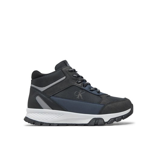 Calvin Klein Jeans Sneakersy High Top Lace-Up Sneaker V3B9-81087-1492 S Czarny ze sklepu MODIVO w kategorii Buty sportowe dziecięce - zdjęcie 182611868