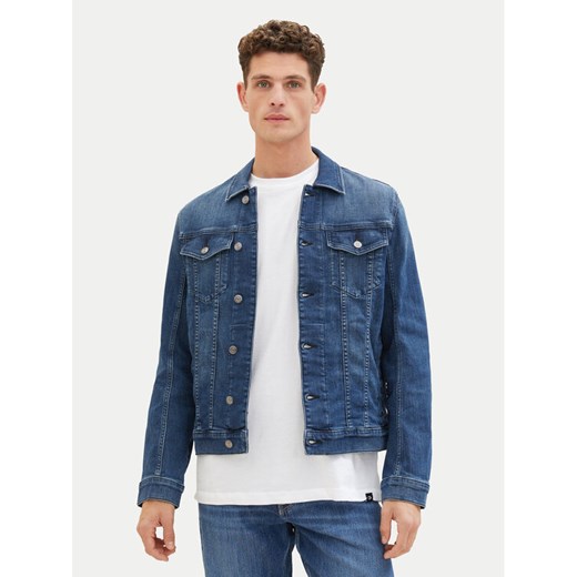 Tom Tailor Kurtka jeansowa 1040165 Granatowy Regular Fit ze sklepu MODIVO w kategorii Kurtki męskie - zdjęcie 182611887