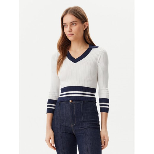 Guess Sweter W5GR46 Z3L10 Écru Regular Fit ze sklepu MODIVO w kategorii Swetry damskie - zdjęcie 182611926