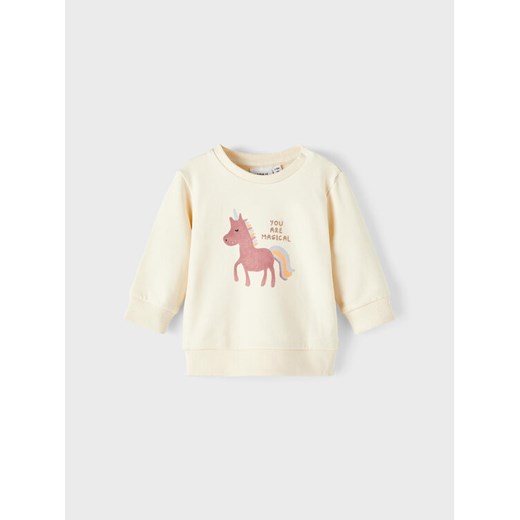 NAME IT Bluza 13212668 Écru Regular Fit ze sklepu MODIVO w kategorii Bluzy i swetry - zdjęcie 182611957