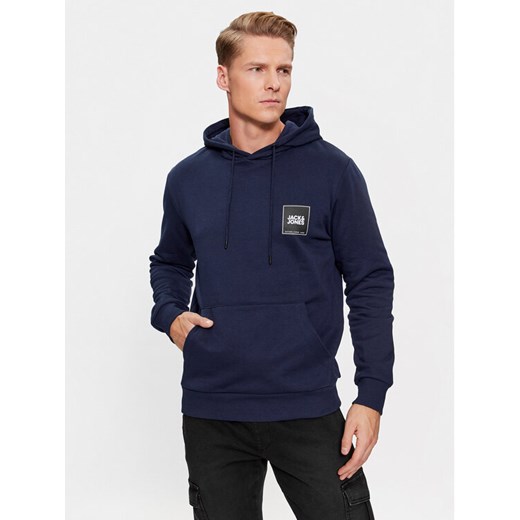 Jack&Jones Bluza 12251998 Granatowy Regular Fit ze sklepu MODIVO w kategorii Bluzy męskie - zdjęcie 182612007