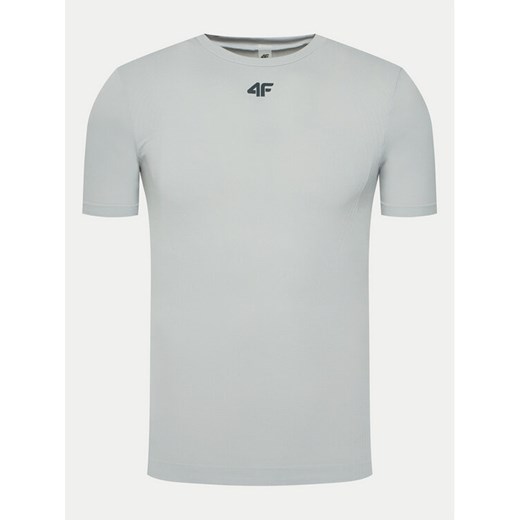 4F Koszulka techniczna 4FWAW24TFTSM0975 Szary Slim Fit ze sklepu MODIVO w kategorii T-shirty męskie - zdjęcie 182612078