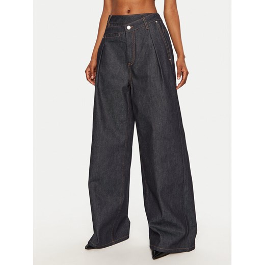 Munthe Jeansy 244142524415 Granatowy Regular Fit ze sklepu MODIVO w kategorii Jeansy damskie - zdjęcie 182612096