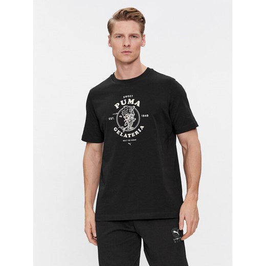 Puma T-Shirt Graphics Gelateria 625416 Czarny Regular Fit ze sklepu MODIVO w kategorii T-shirty męskie - zdjęcie 182612216