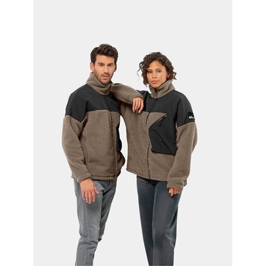 Jack Wolfskin Polar Maarweg Jkt 1711241 Brązowy Regular Fit ze sklepu MODIVO w kategorii Bluzy męskie - zdjęcie 182612217