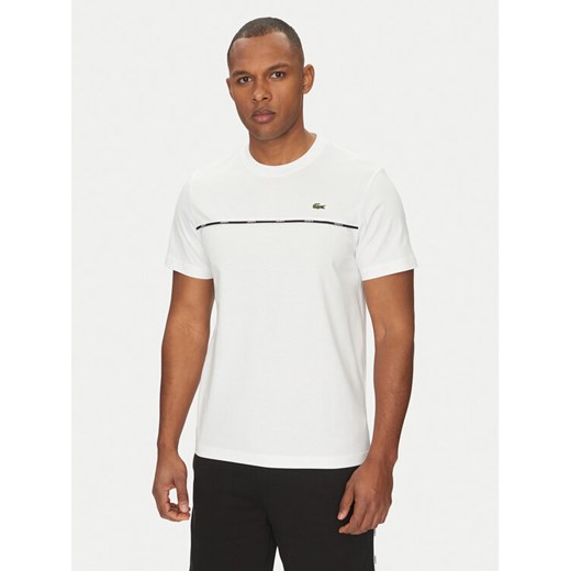 Lacoste T-Shirt TH9842 Biały Regular Fit ze sklepu MODIVO w kategorii T-shirty męskie - zdjęcie 182612229