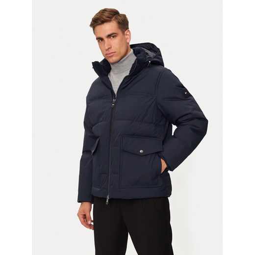 Tommy Hilfiger Kurtka zimowa Rockie MW0MW37125 Granatowy Regular Fit ze sklepu MODIVO w kategorii Kurtki męskie - zdjęcie 182612356
