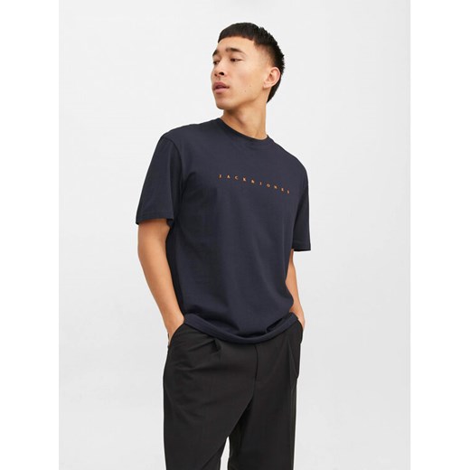 Jack&Jones T-Shirt Star 12234746 Granatowy Relaxed Fit ze sklepu MODIVO w kategorii T-shirty męskie - zdjęcie 182612368