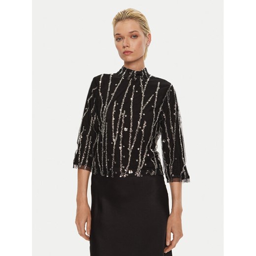 Bruuns Bazaar Bluzka Ignaras BBW4157 Czarny Regular Fit ze sklepu MODIVO w kategorii Bluzki damskie - zdjęcie 182612405