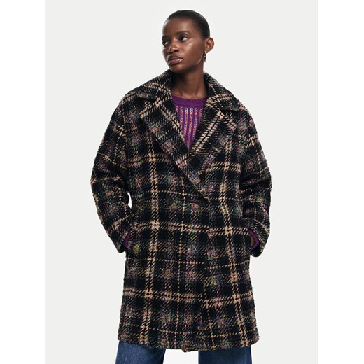 Desigual Płaszcz przejściowy Corcega 24WWEWAW Brązowy Regular Fit ze sklepu MODIVO w kategorii Płaszcze damskie - zdjęcie 182612445