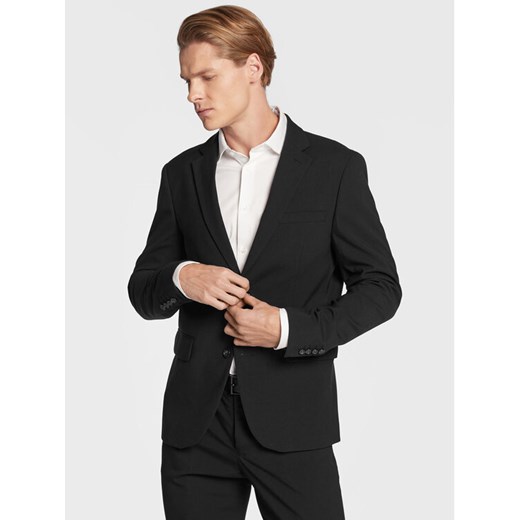 Lindbergh Garnitur 30-61040 Czarny Slim Fit ze sklepu MODIVO w kategorii Garnitury męskie - zdjęcie 182612449