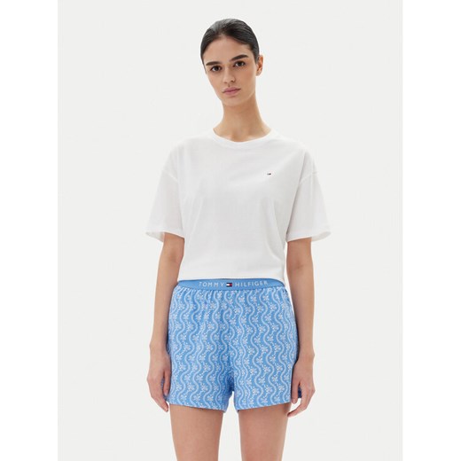 Tommy Hilfiger Piżama UW0UW05760 Niebieski Regular Fit ze sklepu MODIVO w kategorii Piżamy damskie - zdjęcie 182612457