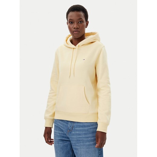 Tommy Jeans Bluza Flag DW0DW19958 Beżowy Regular Fit ze sklepu MODIVO w kategorii Bluzy damskie - zdjęcie 182612479