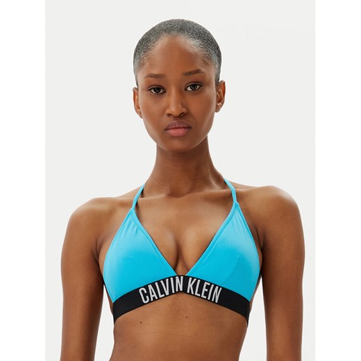 Calvin Klein Swimwear Góra od bikini KW0KW02854 Niebieski ze sklepu MODIVO w kategorii Stroje kąpielowe - zdjęcie 182612496