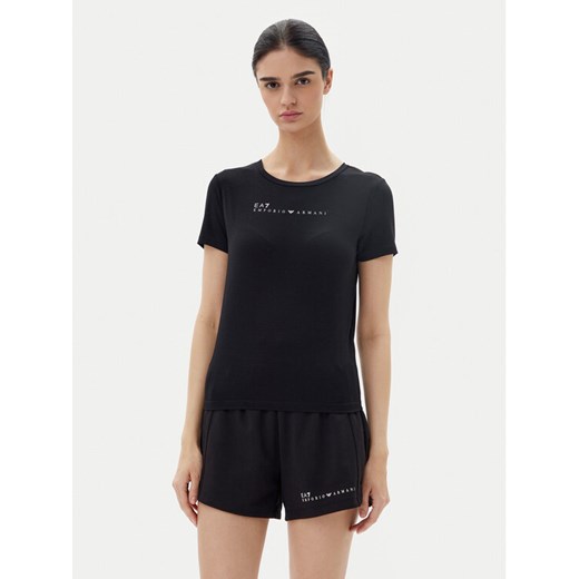 EA7 Emporio Armani T-Shirt 7W000274 AF12945 UC001 Czarny Slim Fit ze sklepu MODIVO w kategorii Bluzki damskie - zdjęcie 182612527