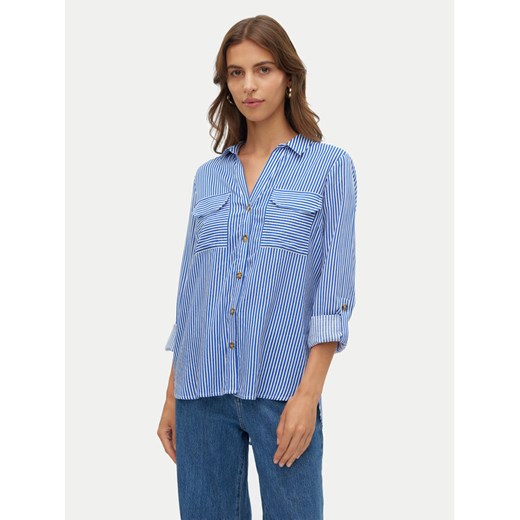 Vero Moda Koszula Bumpy 10275283 Niebieski Regular Fit ze sklepu MODIVO w kategorii Koszule damskie - zdjęcie 182612585