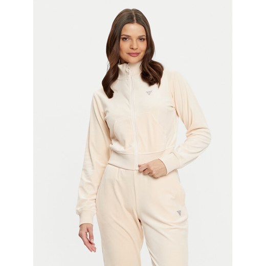 Guess Bluza V3BQ22 KBXI2 Écru Regular Fit ze sklepu MODIVO w kategorii Bluzy damskie - zdjęcie 182612618