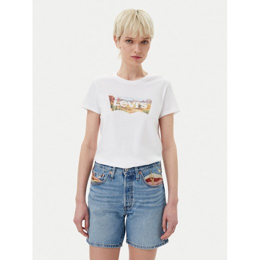 Levi's® T-Shirt 17369-3007 Biały Regular Fit ze sklepu MODIVO w kategorii Bluzki damskie - zdjęcie 182612646