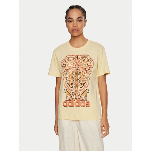 adidas T-Shirt FARM Rio Graphic IV9759 Żółty Regular Fit S MODIVO