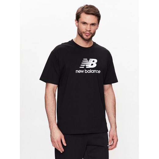 New Balance T-Shirt MT31541 Czarny Relaxed Fit ze sklepu MODIVO w kategorii T-shirty męskie - zdjęcie 182612737