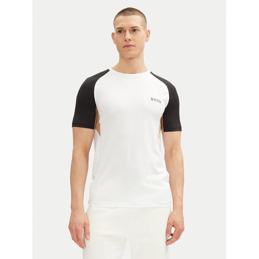 BOSS T-Shirt 50539114 Biały Slim Fit ze sklepu MODIVO w kategorii T-shirty męskie - zdjęcie 182612775