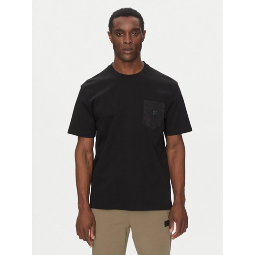 HUGO T-Shirt Dombiro 50536347 Czarny Relaxed Fit ze sklepu MODIVO w kategorii T-shirty męskie - zdjęcie 182612809