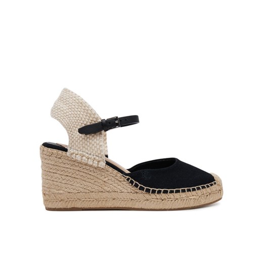 LAUREN RALPH LAUREN Espadryle Robby 802961836001 Czarny ze sklepu MODIVO w kategorii Espadryle damskie - zdjęcie 182612837